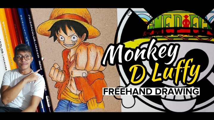 MONKEY D LUFFY | Freehand Drawing