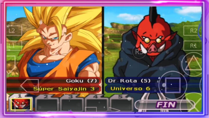 Goku SSJ 3 VS Dr. Rota Universe 6 kekuatan SAIYAN gondrong