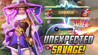 4G SIGNAL UNEXPECTED SAVAGE GAMEPLAY IN RANK GAME | MLBB