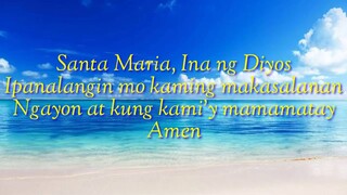 Aba Ginoong Maria - Instrumental (Bukas Palad Ministry) Lyrics