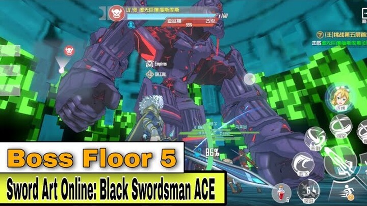 BOSS FLOOR 5 - Sword Art Online Black Swordsman ACE