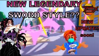 New legendary MOON SWORD STYLE COMING! in Anime Fighting Simulator