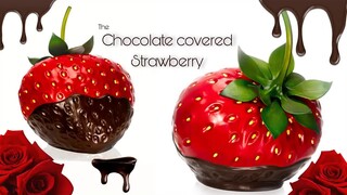 【มาสเตอร์ขนมหวานสไตล์ฝรั่งเศส อะมอรี กีชอง】สตรอว์เบอร์รีช็อกโกแลตขนาดยักษ์