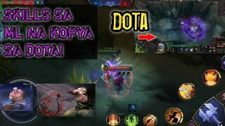 Mga SKILLS ng HERO sa Mobile Legends Kopya Sa Dota? | PART 1