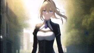 "Violet Evergarden" trong mắt AI [AI tranh] Violet