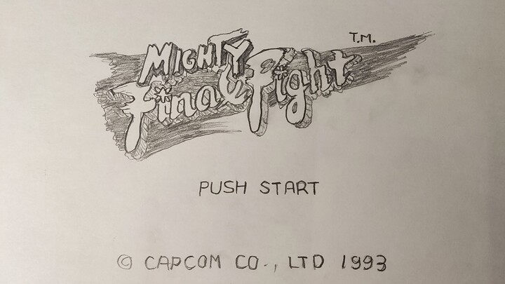 Gambar Pensil "Final Fight": Ajaib