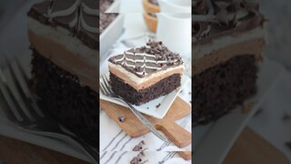 The Best Tuxedo Cake - now in an easy sheet cake! #cake recipe on Bakingwithblondie.com