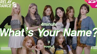 [4K] غلاف fromis_9 لأغنية "What's Your Name" لفرقة 4MINUTE