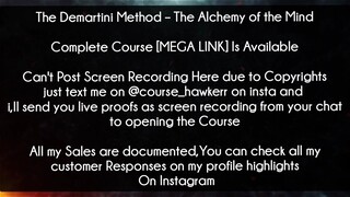 The Demartini Method Course The Alchemy of the Mind Download