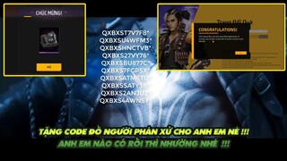 Free Fire | Tặng anh em code đồ người phán xử nè  - Ai có rồi thì nhường lại cho anh em khác nhe