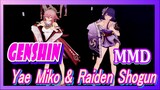 [Genshin  MMD]  Yae Miko & Raiden Shogun, Double happiness!