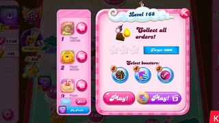 CANDY CRUSH SAGA LEVEL 168 (NEW VERSION)