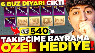 BAYRAMA ÖZEL! TAKİPÇİLERİME BEDAVA 6 BUZ DİYARI BİRDEN ÇIKARDIM! (7 SEVİYE YAPTIK 😲) PUBG Mobile