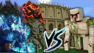 Minecraft Dungeon Golems Vs. Iron Golem