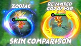 Martis Revamped God of War Epic Skin VS Capricorn Zodiac Skin | MLBB Comparison