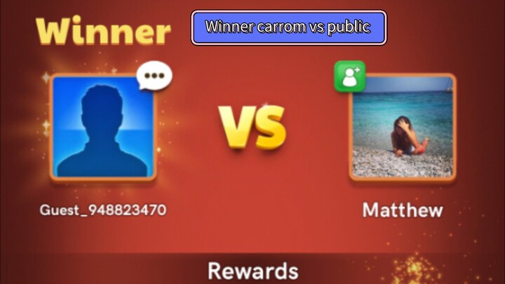 Winner carrom vs public 🔥🎮