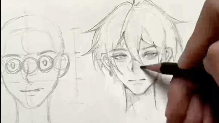 A facial features tutorial! If you can’t draw faces, just sit down right now—hahaha!