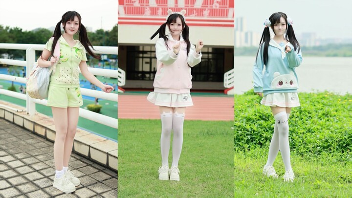 It’s the scent of青春! Three outfit changes with a palette~