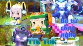 [MiNiWorlD]Tik tok:bộ tứ công nghệ/biến hình thành bà tânVlog:)