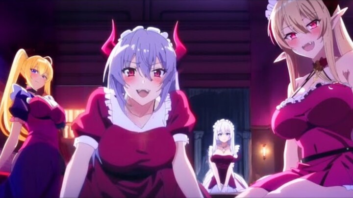 Dipanggil ke isekai untuk layani 4 putri beda ras🥵🔞