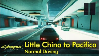 Little China to Pacifica via the underwater tunnel | Cyberpunk 2077 normal driving