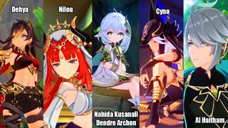 Nahida Kusanali Cyno Al Haitham Dehya Nilou All New 3.0 Characters Reveal by Mihoyo