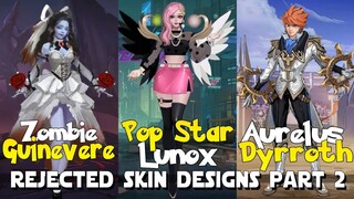 REJECTED SKIN DESIGNS IN MOBILE LEGENDS! PART 2 | WHAT MLBB SKINS COULD'VE LOOK LIKE! | MLBB TRIVIA