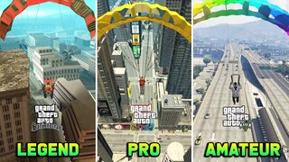 Parasut GTA SA vs GTA TBOGT vs GTA 5