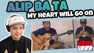 ALIP BA TA  - MY HEART WILL GO ON (COVER) | REACTION