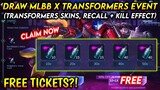 FREE TOKENS! HOW TO GET TRANSFORMERS SKIN? (CLAIM NOW) | MLBB X TRANSFORMERS EVENT