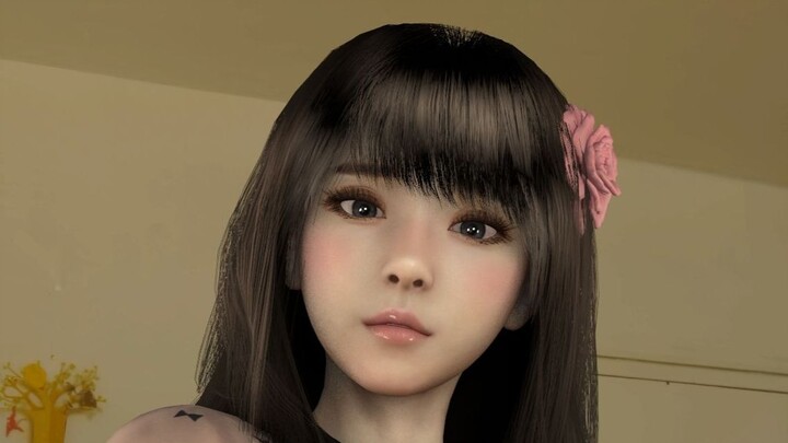 3D Virtual Girl-Swear by the Finger