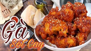 Cách làm GÀ CHIÊN SỐT CAY ăn vặt tại nhà | Hướng dẫn nấu ăn - Món ăn ngon mỗi ngày | Hương Quê TV