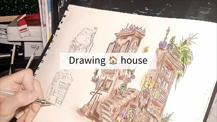 drawing | a little house