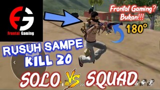 SOLO VS SQUAD MAIN BARBAR DI RANKED AUTO KILL 20| FREE FIRE-BATTLEGROUND