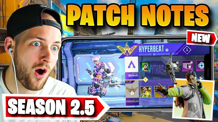 NEW SEASON 2.5 IS HERE - BUG FIXES, BATTLEPASS AND MORE (Apex Legends Mobile)