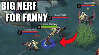 FANNY USERS WILL QUIT AFTER THIS NERF