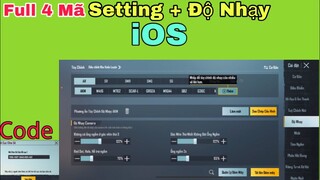 PUBG Mobile | Full 4 Mã Code - Setting + Độ Nhạy iOS - Mượt Mà Đầm Tay Cho Anh Em | NhâmHNTV