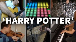 Who Played It Better: Harry Potter Theme (Glasses Of Water, Piano, Guitar, Violin, Launchpad, Harp)