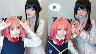 Real mother and daughter cosplaying as fake mother and daughter? !