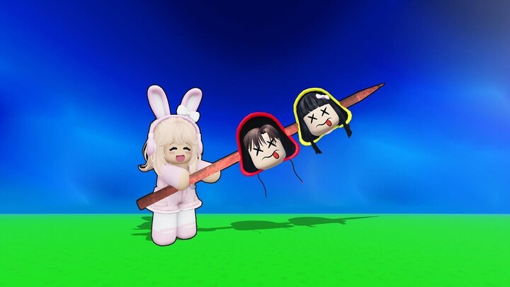 Yuta, Mio Dan Baby Celine Ikut Pertarungan Tongkat Sate  ROBLOX