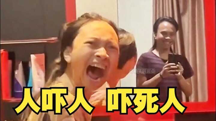Reaksi asli ketika kaget, orang menakuti orang memang bisa bikin mati rasa