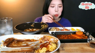 Cơm Omurice Nhật, sủi cảo, bánh gạo, bánh canh bột mì kimchi 10 #amthuc