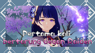 Pertama kali bertarung degan Raiden