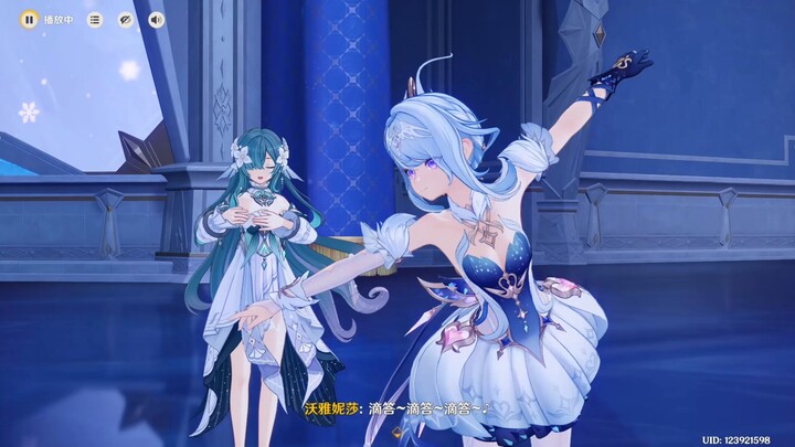 Voyaniisa’s four-language version: “Odette, come play with me!”