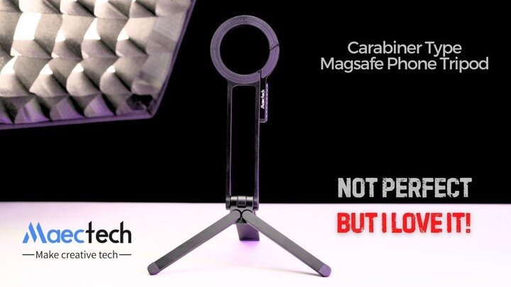 Magnetic MagSafe Maectech Phone Stand Tripod - Carabiner Type | Alissa & Jay
