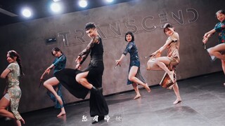 The cheongsam fan dance is really YYDS! "Night Mooring Qinhuai" Chinese style jazz choreography 4K f