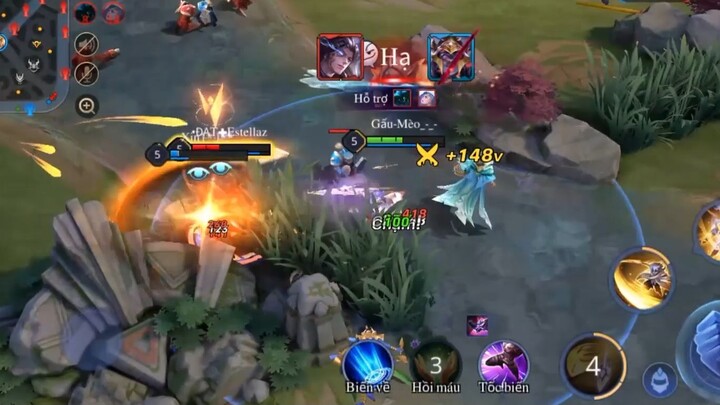 bright bật chế độ bay lên ăn ngay Quad kill #Lienquanmobile