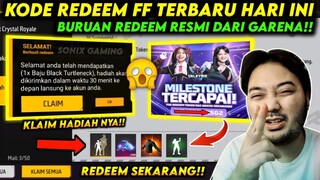 KODE REDEEM FREE FIRE TERBARU 2024 HARI INI‼️ADA BAJU HITAM POLOS!!😲