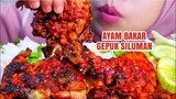 NGERI‼️ASMR AYAM BAKAR TUMBUK PEDAS NAGIH | ASMR INDONESIA