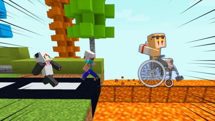 Đi xe lăn còn nhanh hơn các bạn chạy đấy!!